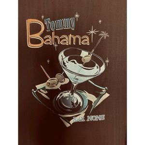 Tommy Bahama Embroidered Silk "Bar None" Men's Camp Shirt Large
